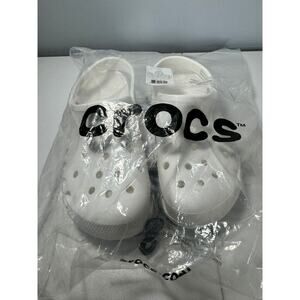Crocs Unisex Men's and Women's Baya Clog, White, 11 Women/9 Men